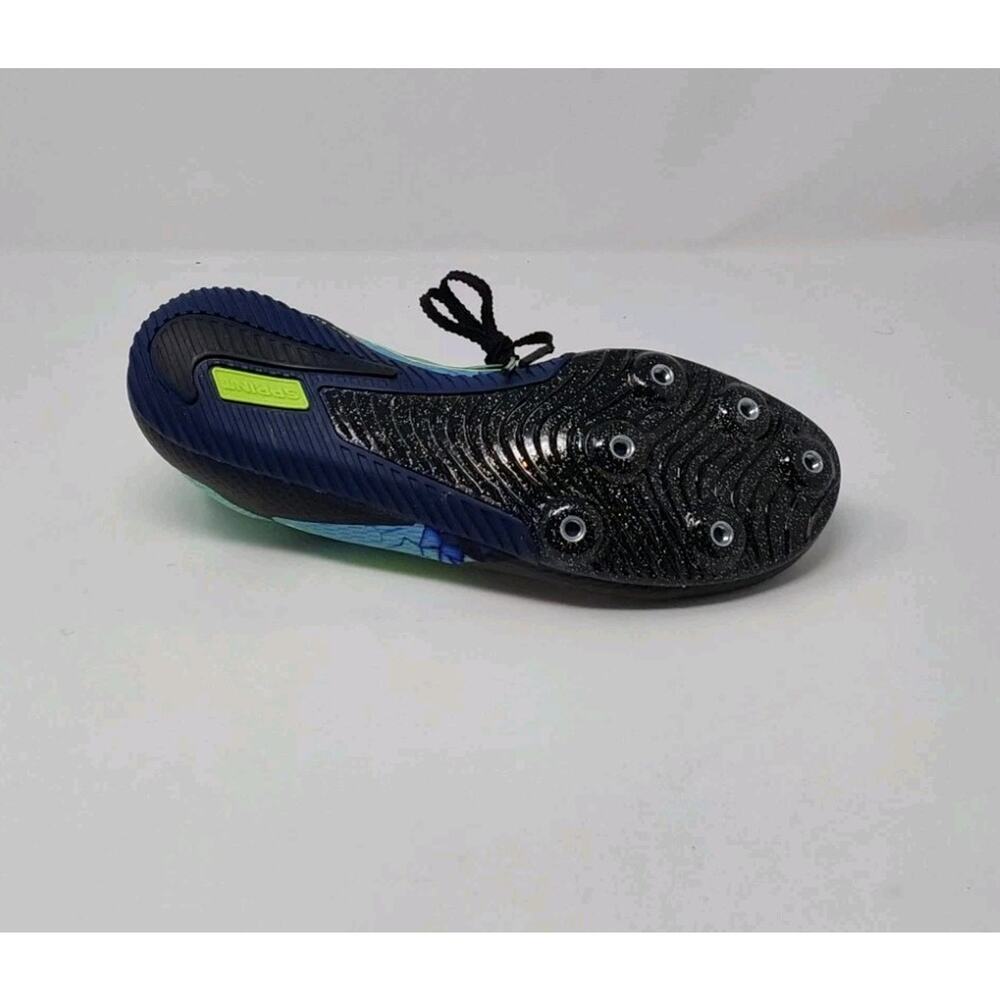 Nike Zoom Rival Sprint Track Spikes Black Green Blue Sz 7 Women/5.5 Men - Picture 15 of 16